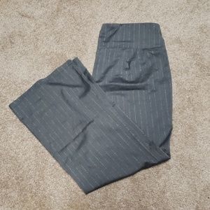 Stretch herringbone pinstripe dress slacks